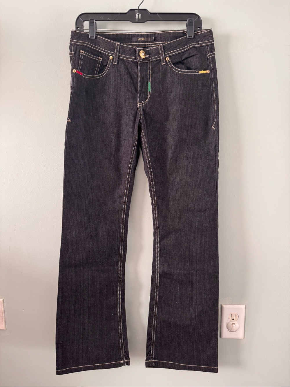 VTG Y2K Lot29 Looney Tunes Women Jeans Tweety Bird Embroidery Boot Cut Size 9